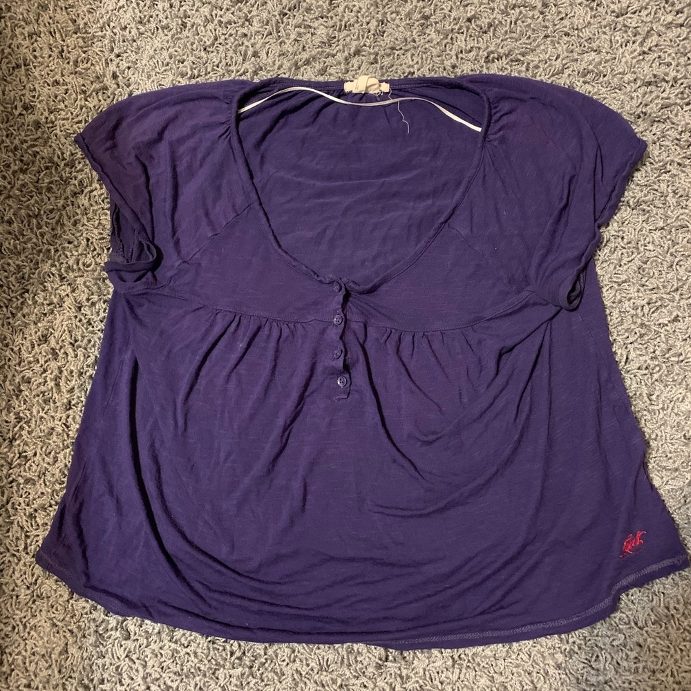 Navy Blue Shirt with Buttons